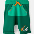 Bermuda Infantil Moletom Dino Surf