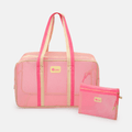 Bolsa Tela Color Block Rosa