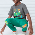 Calça Infantil Moletom Dino Surf