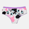 Calcinha Boneca Algodão Feminina Vaca Patches