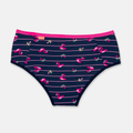 Calcinha Boneca Absorvente Microfibra Menina Teen Flamingo