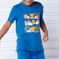 Camiseta Infantil Manga Curta Algodão Tigre Roar