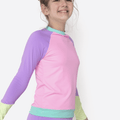 Camiseta Manga Longa Menina Teen Color Block