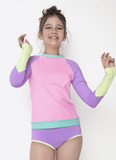 Camiseta Manga Longa Menina Teen Color Block