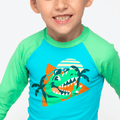 Camiseta Manga Longa Menino Dino Miami