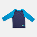 Camiseta Praia com Proteção Solar Bebê Menino Color Block