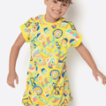 Camisola Manga Curta Viscolycra Menina Minions