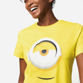 Camisola Manga Curta Algodão Feminina Minions