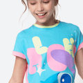 Camisola Manga Curta Viscolycra Menina Teen Stitch