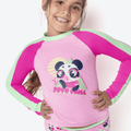 Conjunto Camiseta e Calcinha Menina Panda Miami