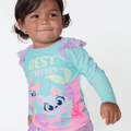 Conjunto Camiseta e Calcinha Bebê Menina Pet Sereia