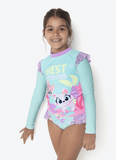 Conjunto Camiseta e Calcinha Menina Pet Sereia