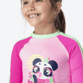 Conjunto Camiseta e Calcinha Menina Panda Miami