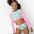 Conjunto Cropped Menina Unicornio PopStar