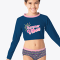 Conjunto Cropped e Calcinha Menina Gata