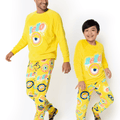 Kit Pai e Filho Pijama Manga Longa Soft Minions