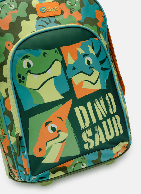 Mochila com Rodinha Dino Trio