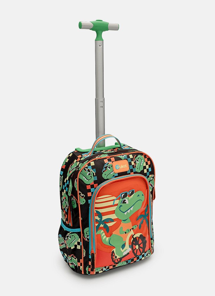 Mochila Média com Rodinha Dino Miami