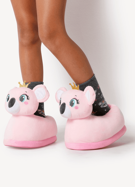 Pantufa Menina Coala Princess