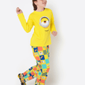 Pijama Manga Longa Algodão Menina Teen Minions