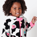 Pijama Manga Longa Soft Bebê Menina Vaca Patches