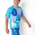 Pijama Manga Curta Viscolycra Masculino Stitch