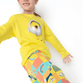 Pijama Manga Longa Algodão Menina Minions