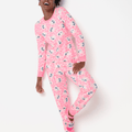 Pijama Manga Longa Ultra Visco Feminino Gata Romântica