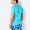 Pijama Manga Curta Algodão Masculino Stitch