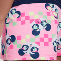 Pijama Manga Curta Algodão Feminino Panda Miami