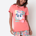 Pijama Manga Curta Algodão Feminino Unicórnio Cherry