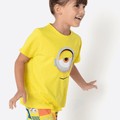 Pijama Manga Curta Algodão Menina Minions