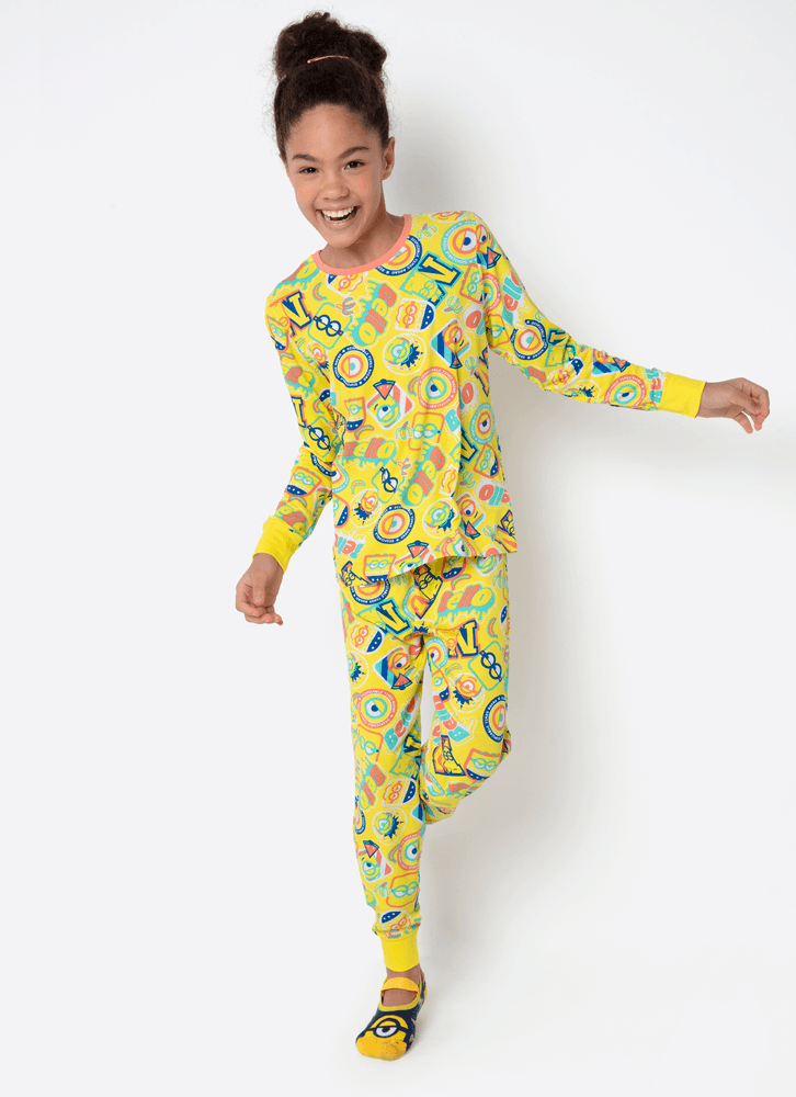 Pijama Manga Longa Viscolycra Menina Teen Minions