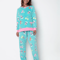 Pijama Manga Longa Soft Feminino Estampado Unicórnio Cherry