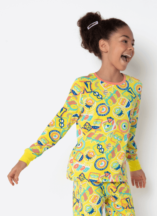 Pijama Manga Longa Viscolycra Menina Teen Minions