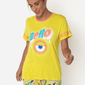 Pijama Manga Curta Viscolycra Feminino Minions