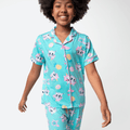 Pijama Manga Curta Viscolycra Menina Teen Estampado Unicórnio Aloha