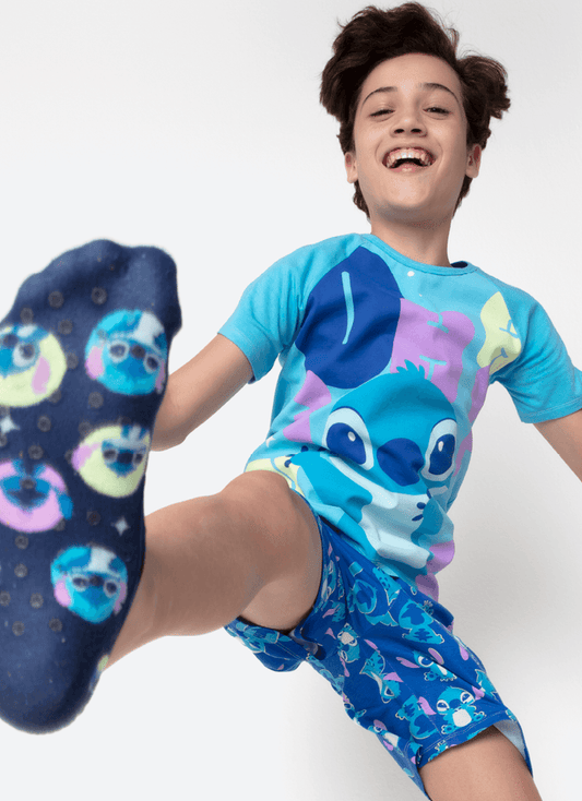 Pijama Manga Curta Viscolycra Menino Teen Stitch