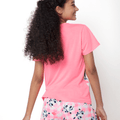 Pijama Manga Curta Viscolycra Feminino Vaca Romântica