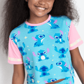 Pijama Manga Curta Viscolycra Menina Teen Stitch