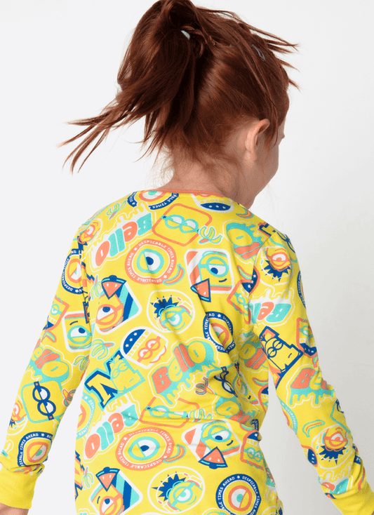 Pijama Manga Longa Viscolycra Menina Minions