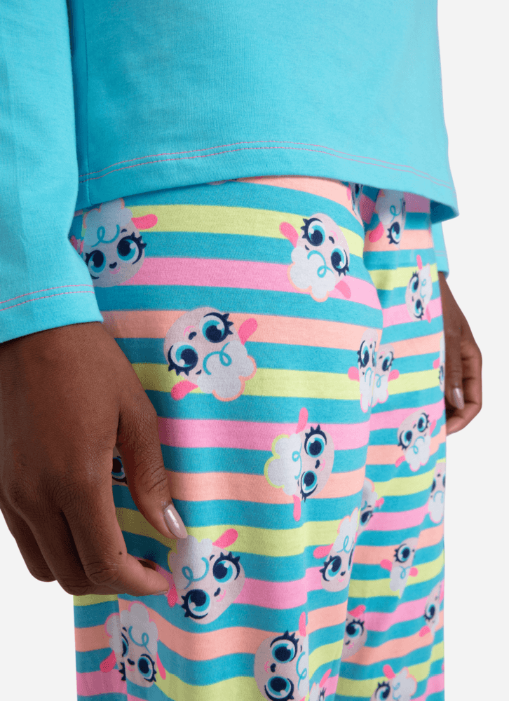 Pijama Manga Longa Algodão Feminino Ovelha