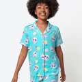 Pijama Manga Curta Viscolycra Menina Teen Unicórnio Aloha