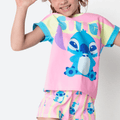 Pijama Manga Curta Viscolycra Estampado Menina Stitch