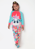 Pijama Manga Longa Soft Menina Unicórnio Cherry