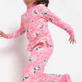 Pijama Manga Longa Ultra Visco Menina Gata Romântica