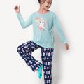 Pijama Manga Longa Algodão Menina Teen Unicórnio Skate