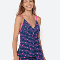 Pijama Regata Microfibra Feminino Flamingo