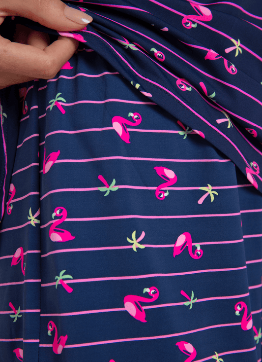 Pijama Regata Microfibra Feminino Flamingo