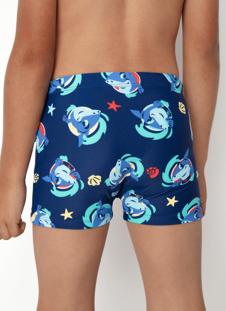 Sunga Boxer Menino Estampada Tubarão Aloha